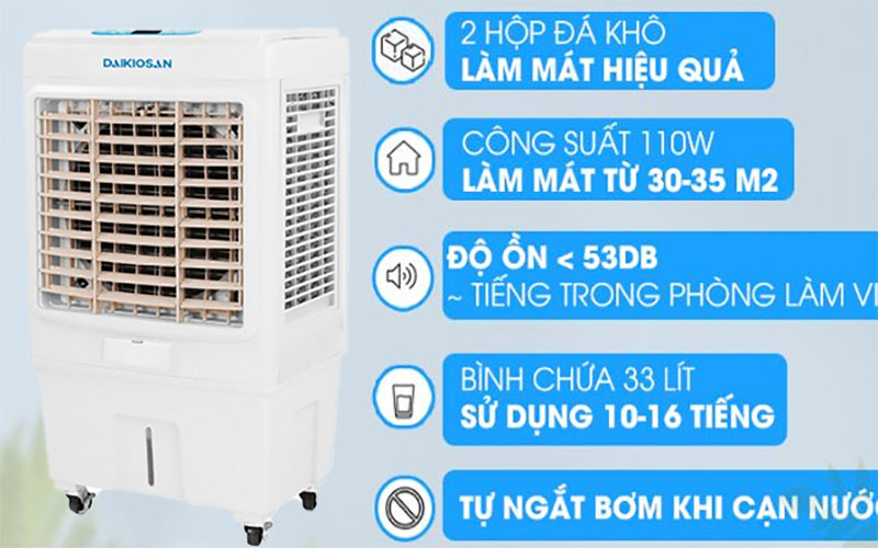 Thiết kế của Máy làm mát không khí Daikiosan DKA-04000D