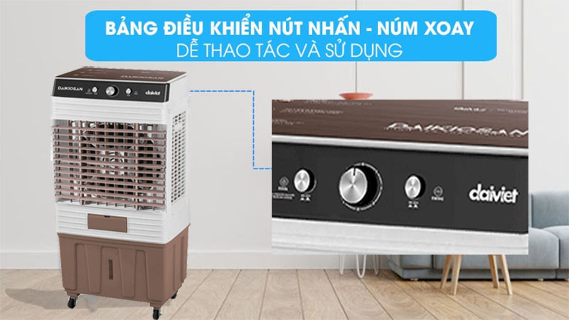 Bảng điều khiển của Máy làm mát không khí Daikiosan DM101