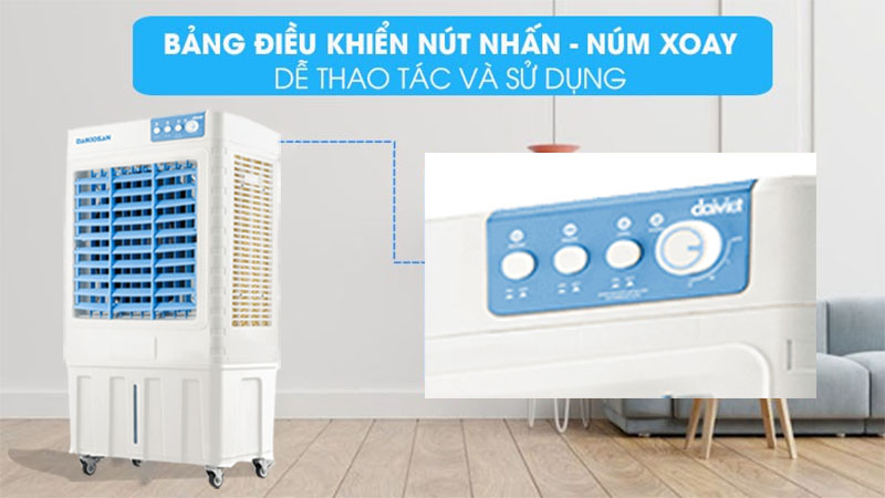 Bảng điều khiển cơ của Máy làm mát không khí Daikiosan DM107