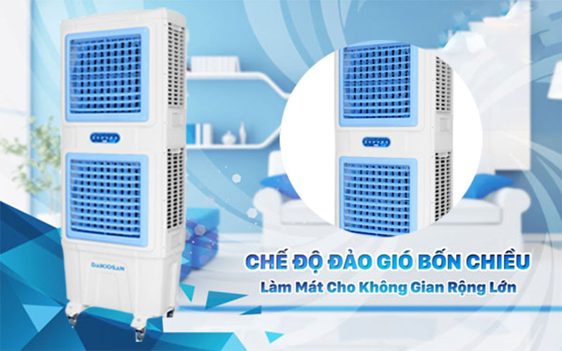 Chức năng đảo gió của Máy làm mát không khí Daikiosan DM206