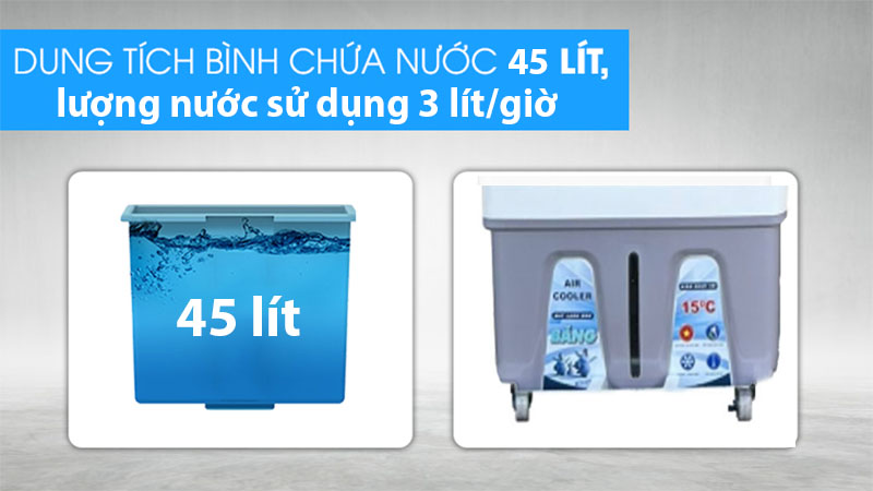 Máy làm mát không khí Hakari HK-45T Điều Khiển Từ Xa - Hàng chính hãng