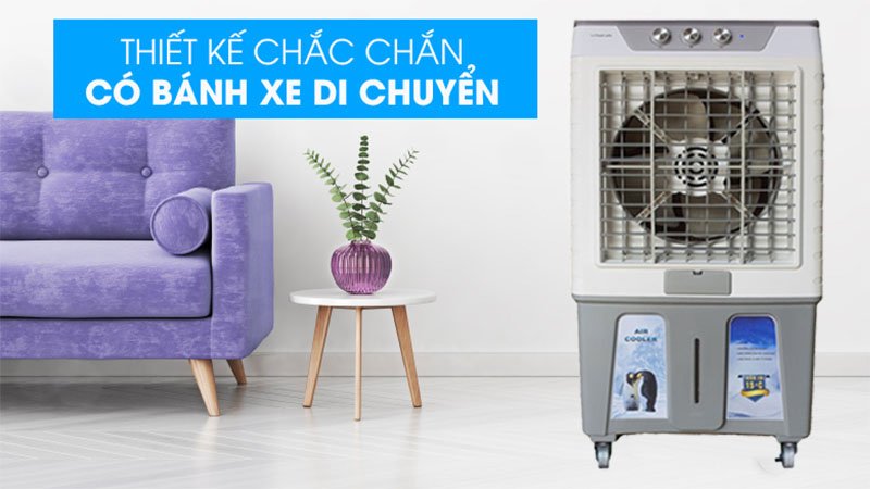 Thiết kế bánh xe của Máy làm mát không khí Hakari HK-8500