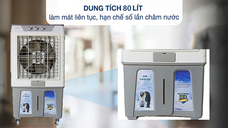 Dung tích thùng chứa nước của Máy làm máy không khí Hakari HK-8600
