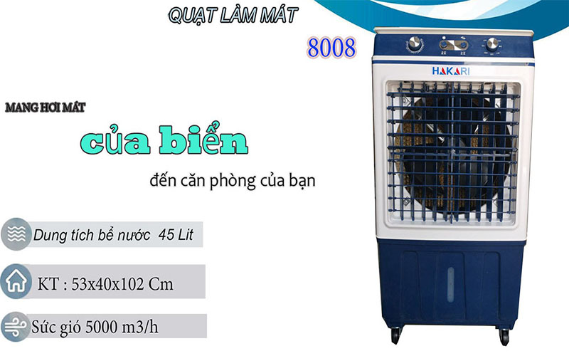 Máy làm mát không khí Hakari HK-8008 - Hàng chính hãng