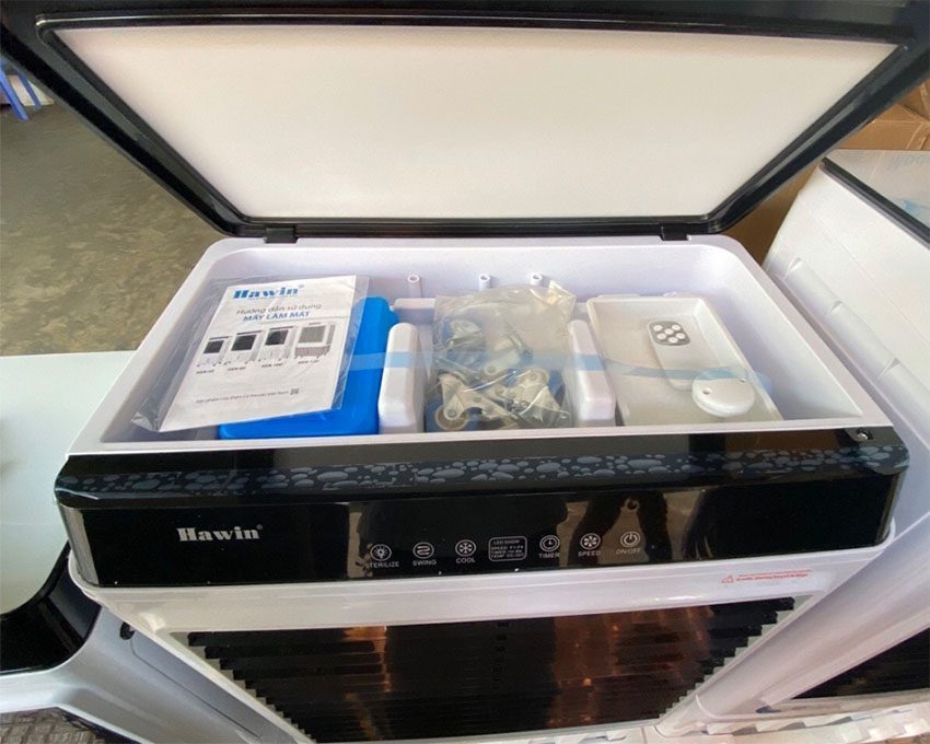 Hộc chứa đá khô của Máy làm mát không khí Hawin HSN55