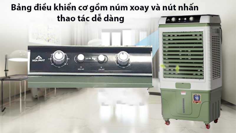 Bảng điều khiển của Máy làm mát không khí Hòa Phát HPCF1-010