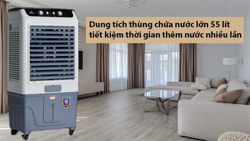 Dung tích thùng chứa nước của Máy làm mát không khí Hòa Phát HPCF1-061/062