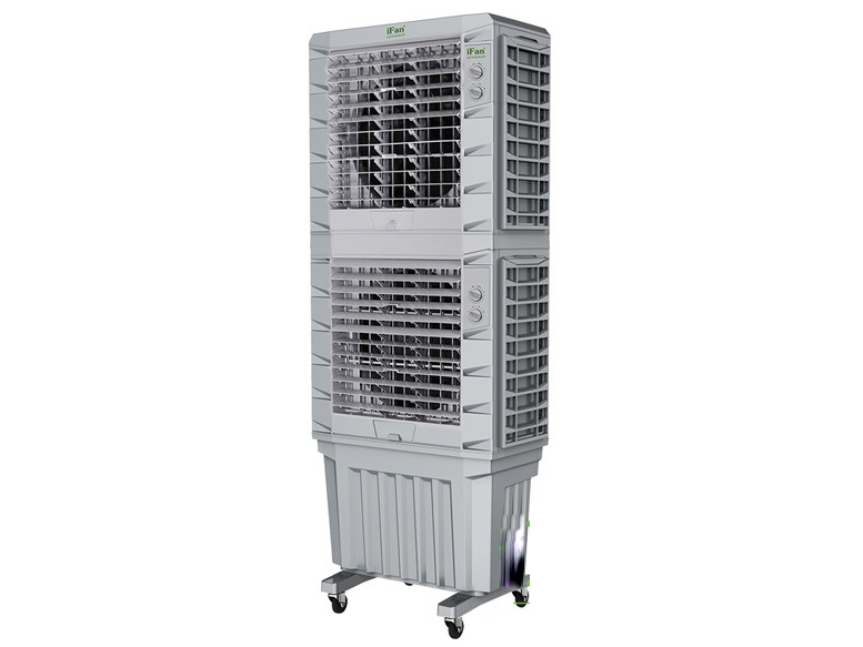 Thiết kê 2 tầng gió cao tới 2,18 mét và chế độ đảo gió 120 độ, làm mát hiệu quả