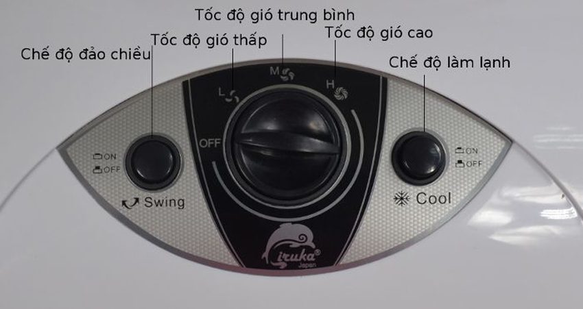  Các chế độ của máy làm mát không khí Ikura I-85