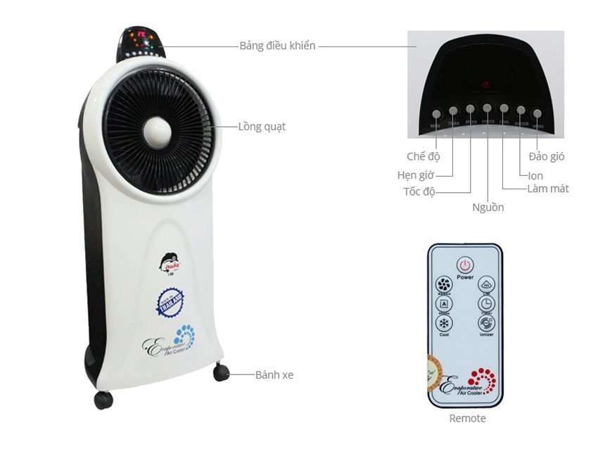 Máy làm mát không khí Iruka I-88 - Hàng chính hãng