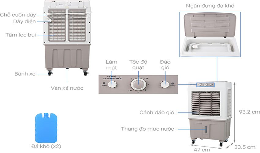 Máy làm mát không khí Kangaroo KG50F62 - Hàng chính hãng