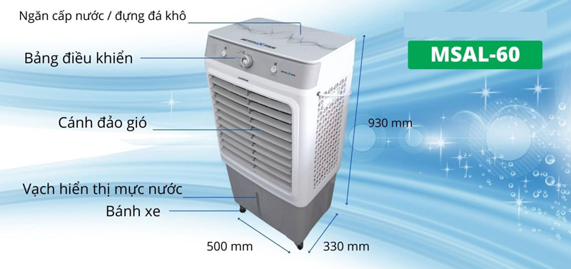 Máy làm mát không khí MitsuXFan MSAL-60 - Hàng chính hãng