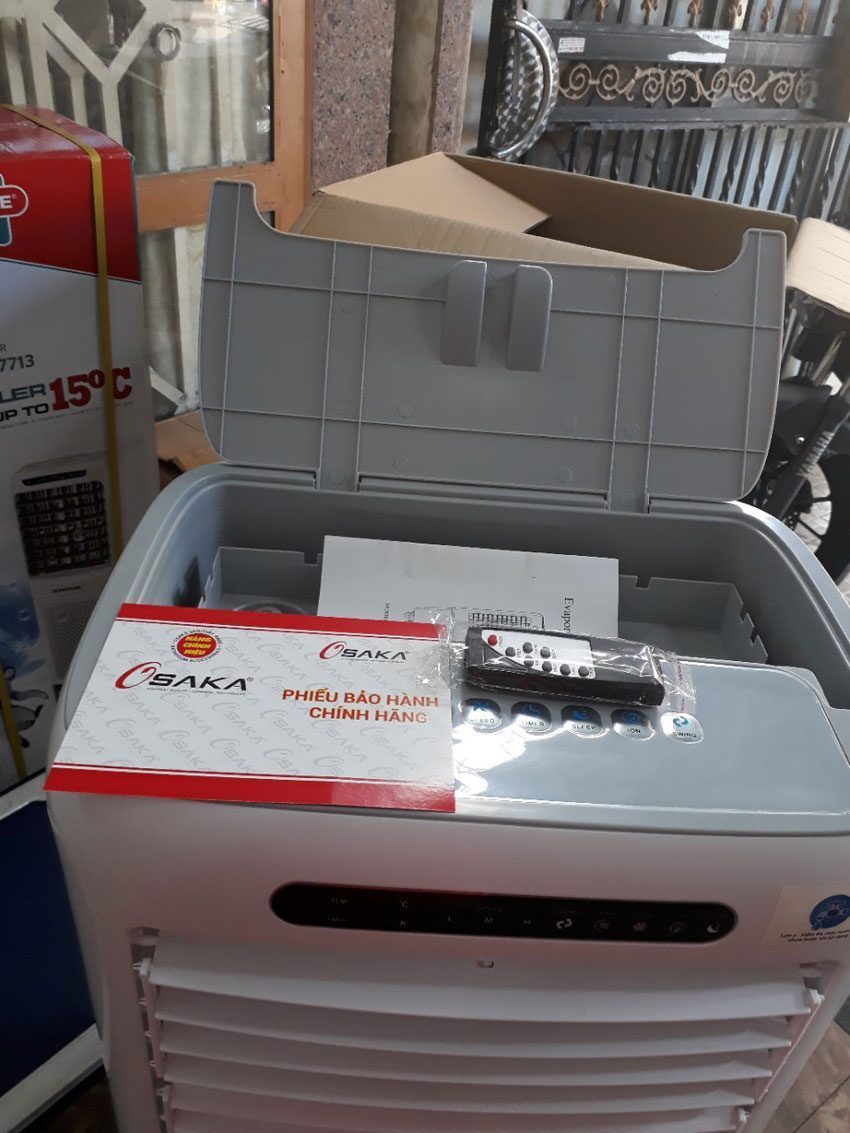 Máy làm mát không khí Osaka VAB03-EQ2 có remote điều khiển