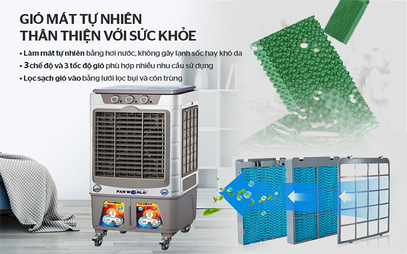 Máy làm mát không khí Panworld PW-1303 - Hàng chính hãng