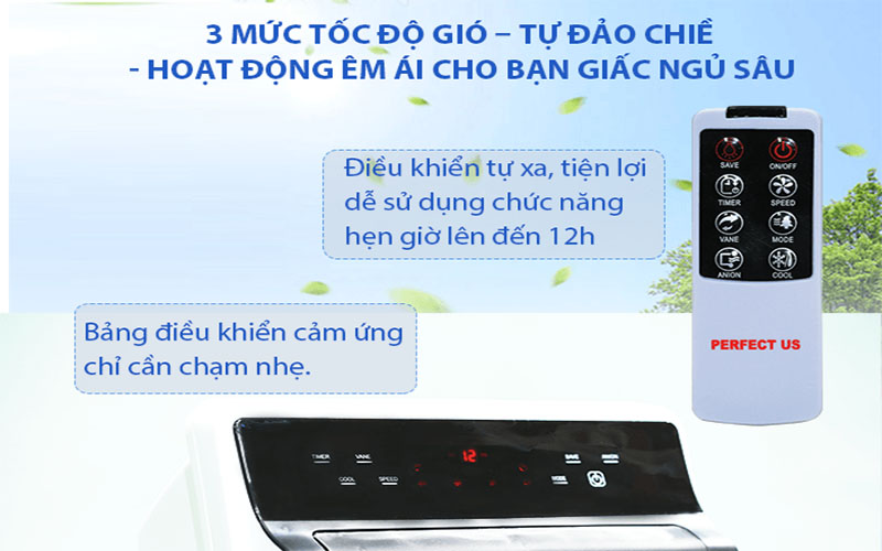 Máy làm mát không khí Perfect US 0411BR - Hàng chính hãng