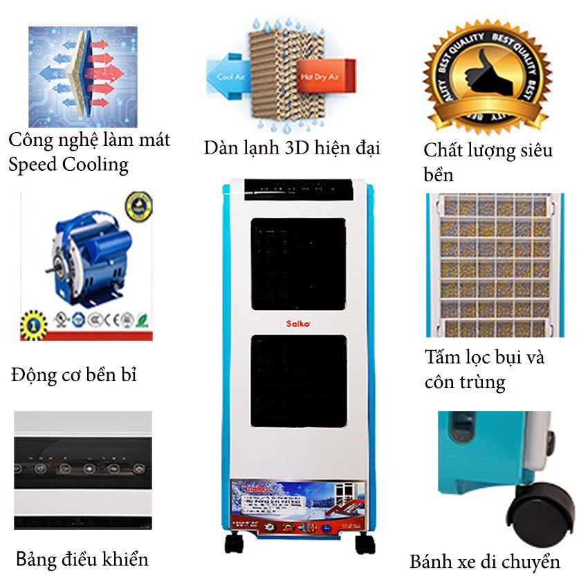Máy làm mát không khí Saiko EC-1800C - Hàng chính hãng