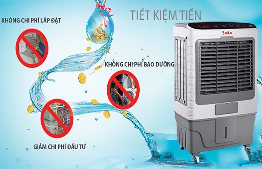 Máy làm mát không khí Saiko EC-6500E - Hàng chính hãng