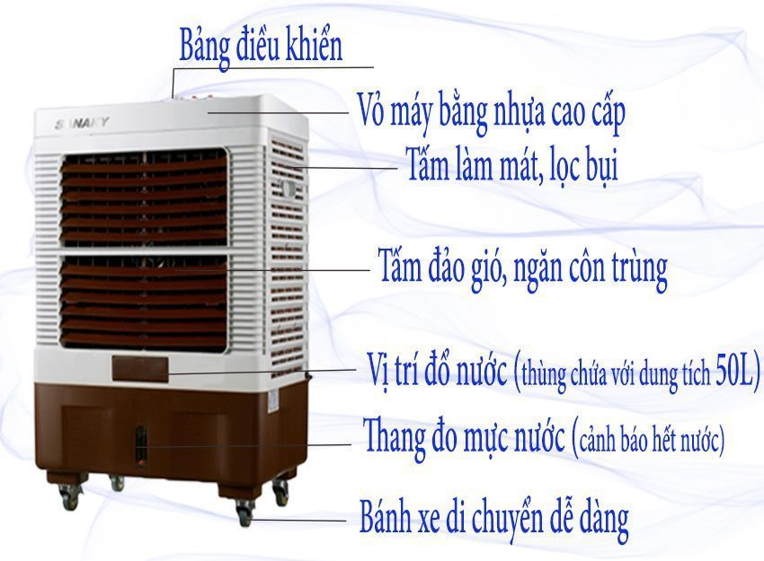 Máy làm mát không khí Sanaky SNK-6000B - Hàng chính hãng
