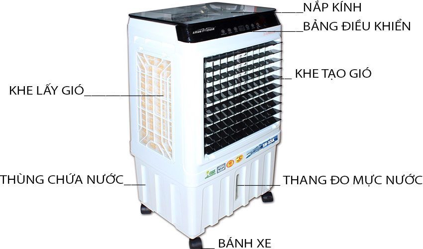 Máy làm mát không khí Smart House SH-55A - Hàng chính hãng