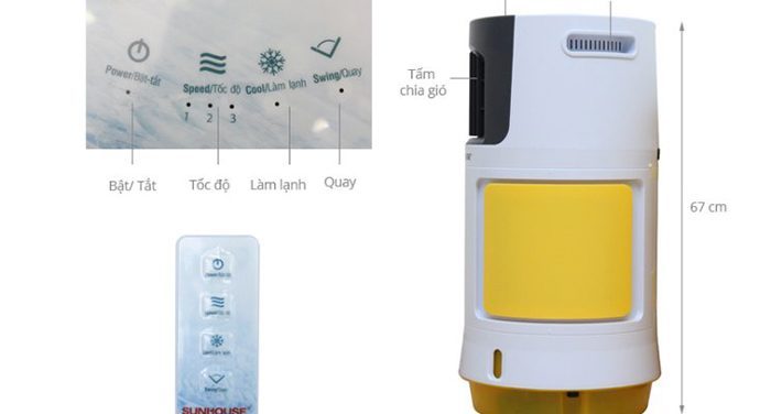 Máy làm mát không khí Sunhouse SHD7707 - Hàng chính hãng