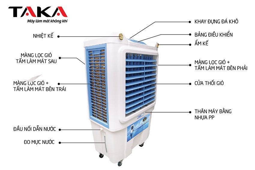 Máy làm mát không khí Taka TK-Q5000 - Hàng chính hãng