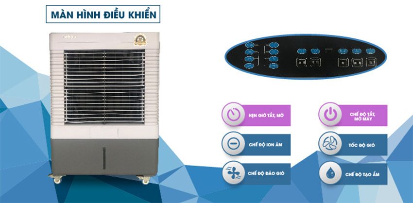Bảng điều khiển của  máy làm mát không khí Yakyo TP- 4500