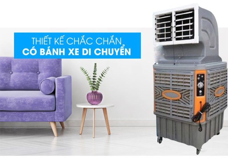 Có bánh xe thuận tiện cho việc di chuyển vị trí