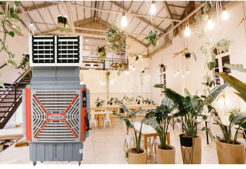 Lưu lượng gió lớn 22.000 m3/h , làm mát hiệu quả ở diện tích 80- 100m2