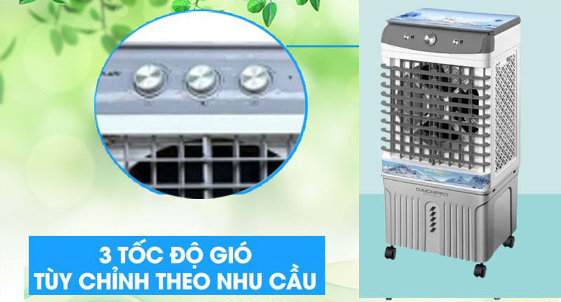 Điều khiển cơ với 3 mức gió tùy chỉnh tiện dụng