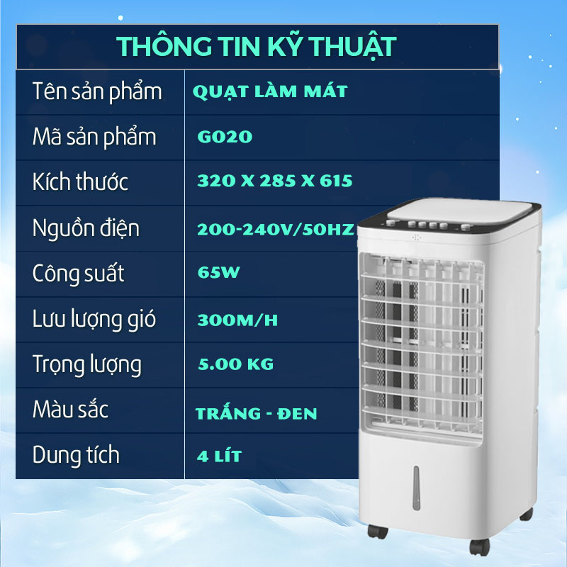 Máy làm mát không khí Galen G020 - Hàng chính hãng