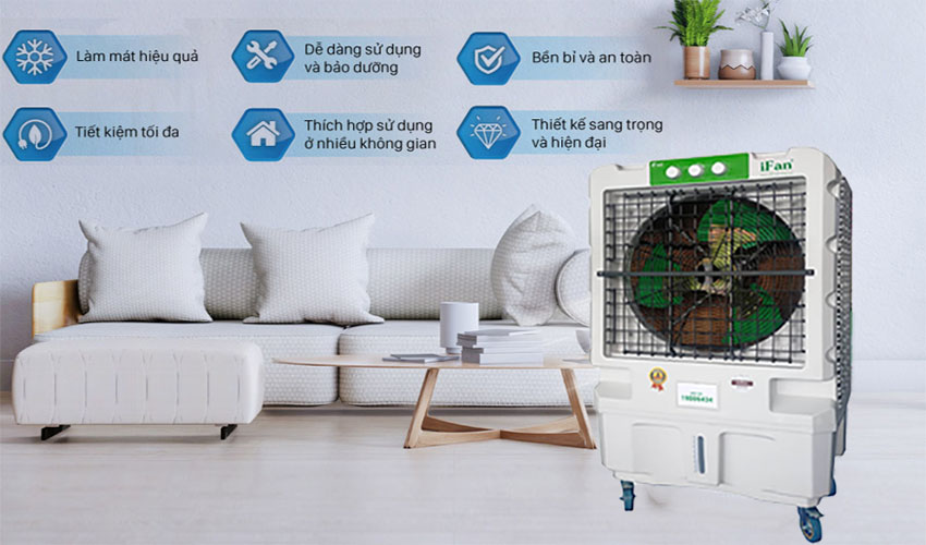 Máy làm mát không khí iFan-1600A - Hàng chính hãng