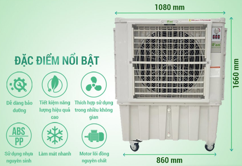 Máy làm mát hơi nước iFan-16000A - Hàng chính hãng