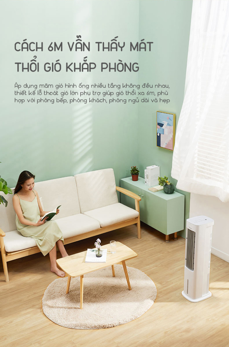 Quạt điều hòa không khí Midea AAD10AR - Hàng chính hãng