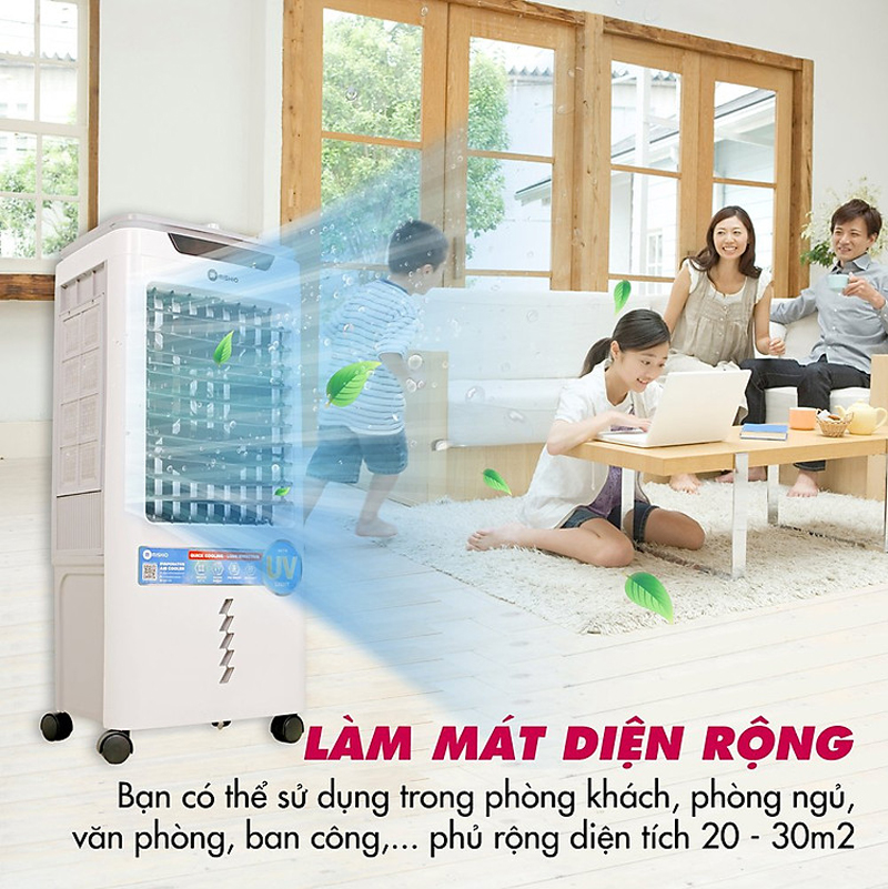 Máy làm mát không khí diệt khuẩn UV Mishio MK311 - Hàng chính hãng
