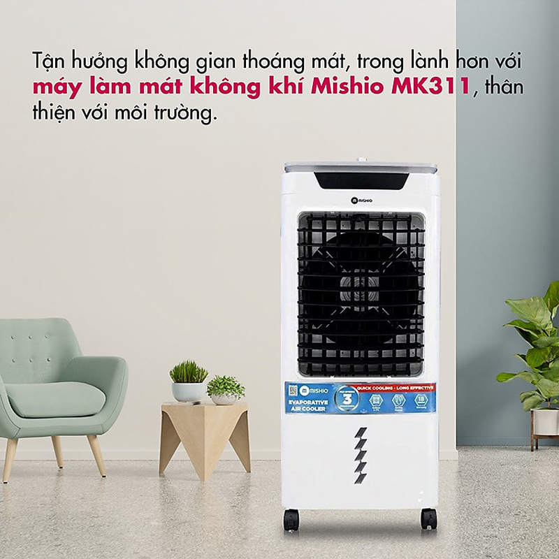 Máy làm mát không khí diệt khuẩn UV Mishio MK311 - Hàng chính hãng