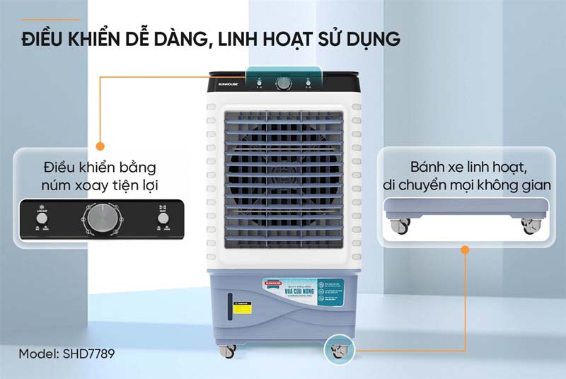 Máy làm mát không khí Sunhouse SHD7789 - Hàng chính hãng