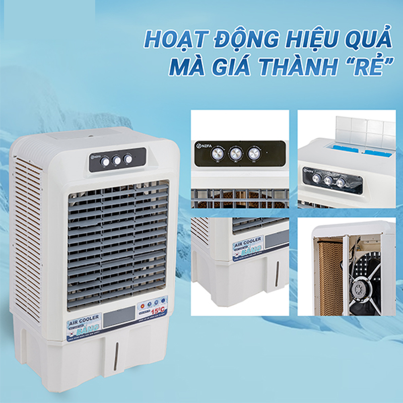 Bảng điều khiển ở mặt trước của máy, gồm 3 núm vặn điều chỉnh chức năng
