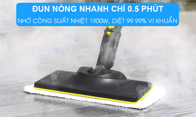 Máy làm sạch bằng hơi nước Karcher SC 3 EASYFIX - Hàng chính hãng