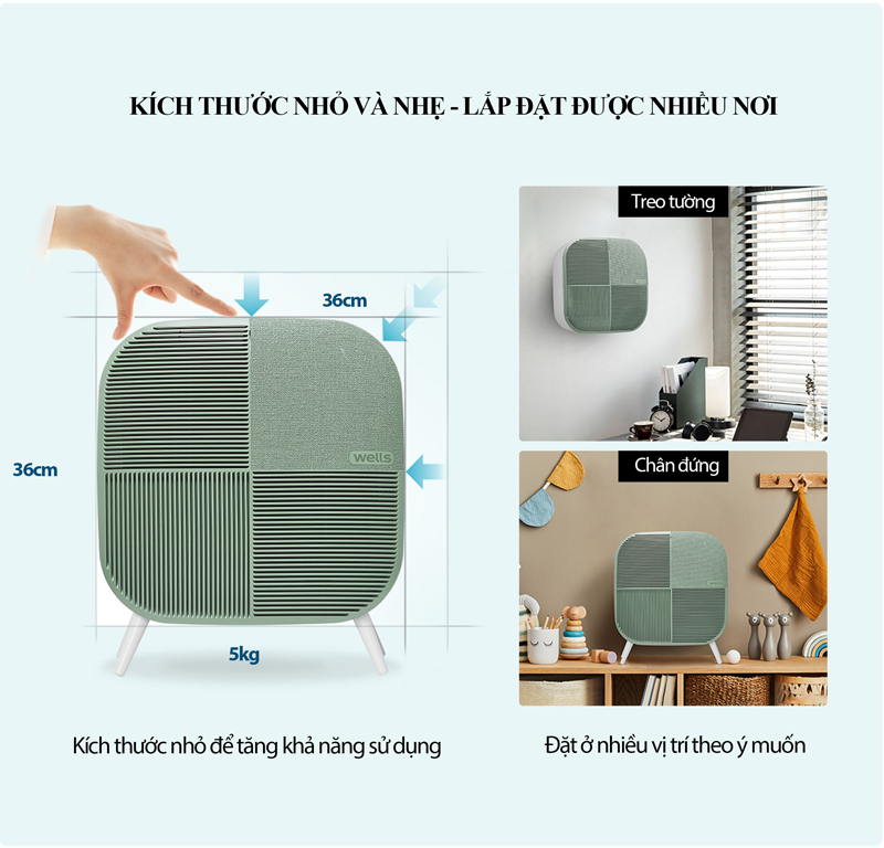 Máy lọc không khí Wells Minimax AP 106 AGA - Hàng chính hãng