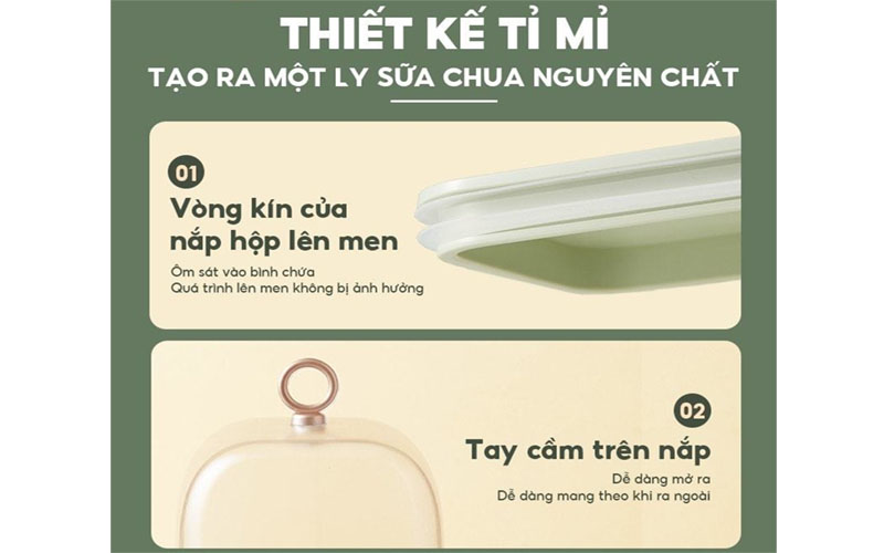 Máy làm sữa chua Bear SB-SC12C - Hàng chính hãng