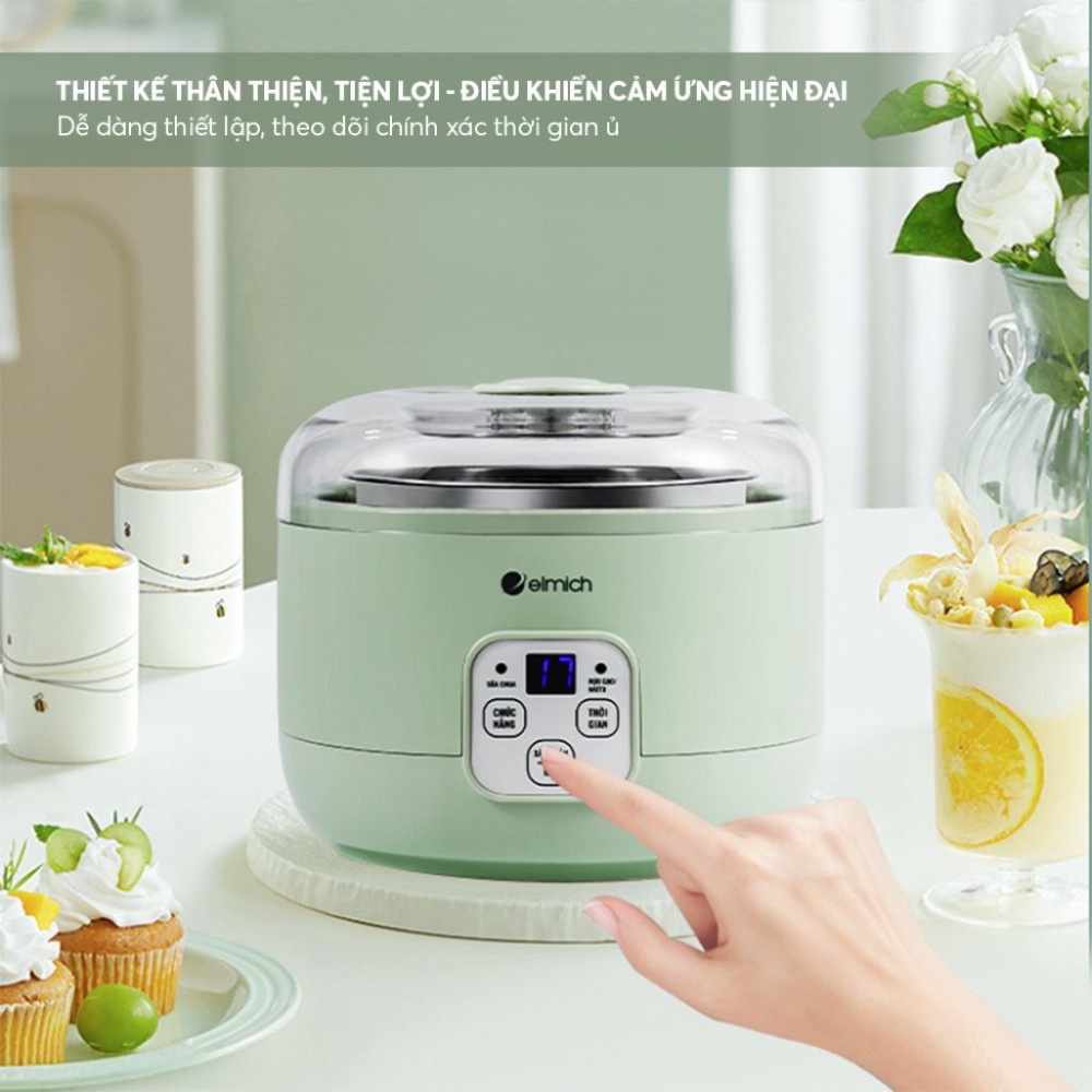 Máy làm sữa chua Elmich YME0296 - Hàng chính hãng