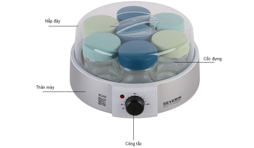 Máy làm sữa chua Severin JG3525 - Hàng chính hãng