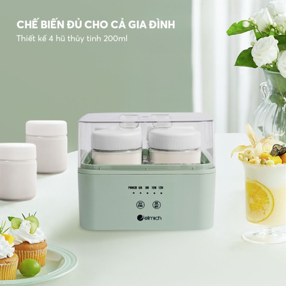 Máy làm sữa chua Elmich YME0297 - Hàng chính hãng
