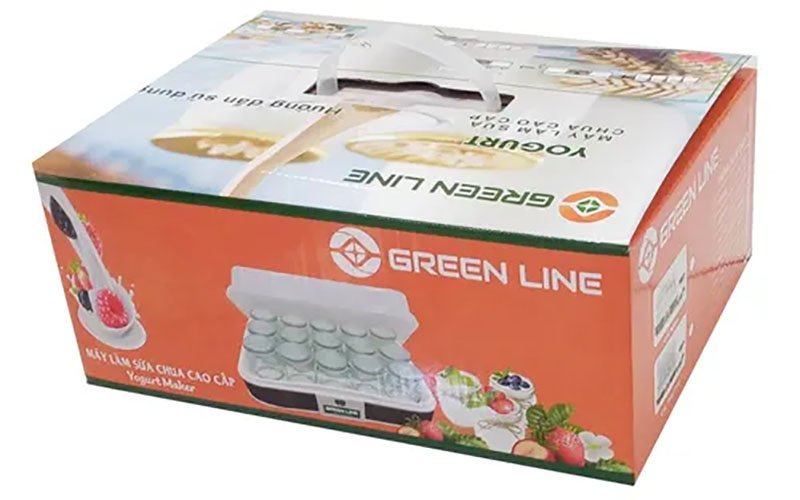 Máy làm sữa chua tự động Green Line 15 cốc thủy tinh - Hàng chính hãng