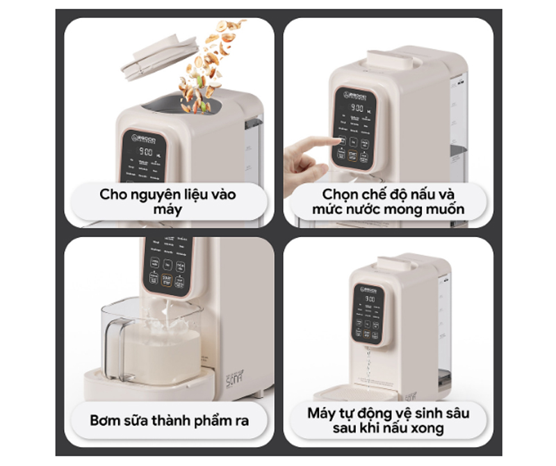 Máy có các tính năng tự động vô cùng thông minh, giúp bạn tiết kiệm được nhiều thời gian để làm việc khác