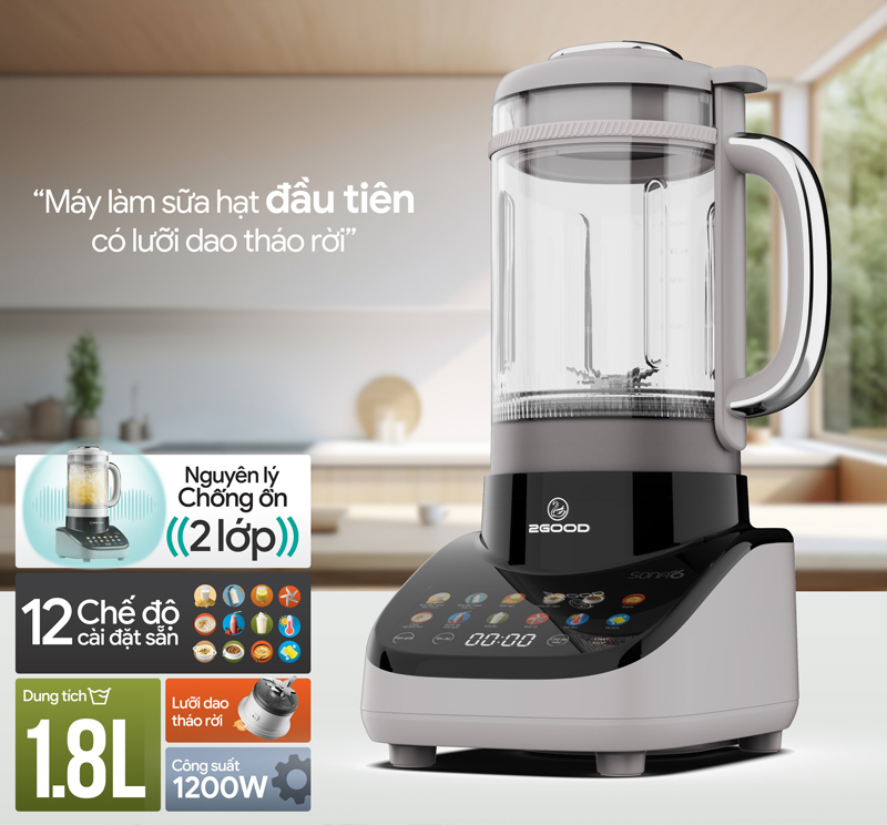 Thiết kế 2 lớp chống ồn, chống bỏng, an toàn cho người dùng