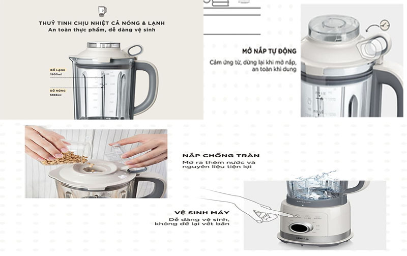 Thiết kế của Máy làm sữa hạt Bear PBJ-B10U5
