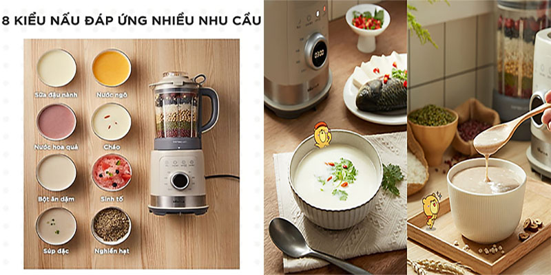 Công dụng của Máy làm sữa hạt Bear PBJ-B10U5