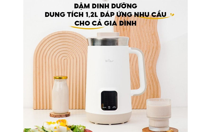 Dung tích của Máy làm sữa hạt Bear SB-SH12H