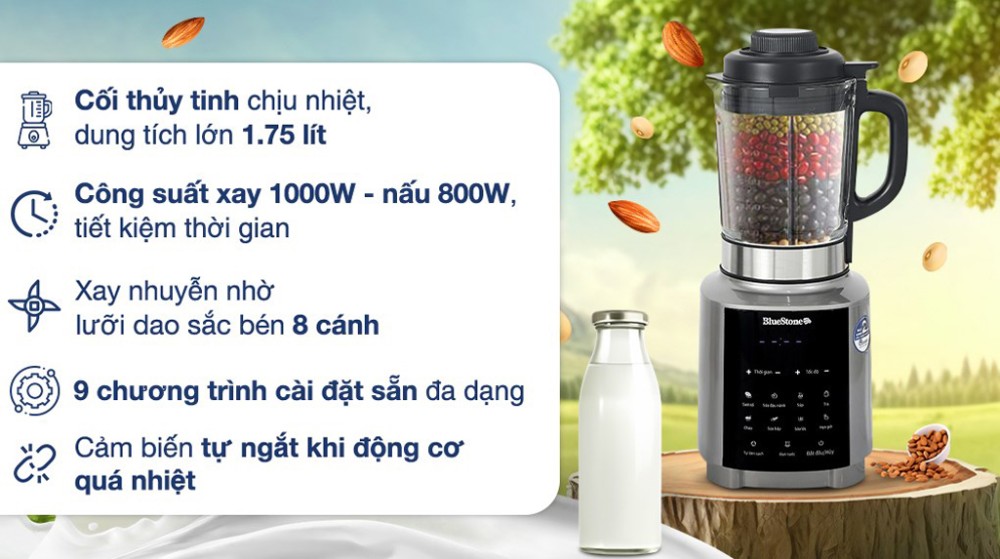 Máy làm sữa hạt BlueStone BLB-6038 - Hàng chính hãng